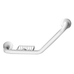 MIVA WANDBEUGEL 550MM + ZEEPSCHAAL 135° LINKS